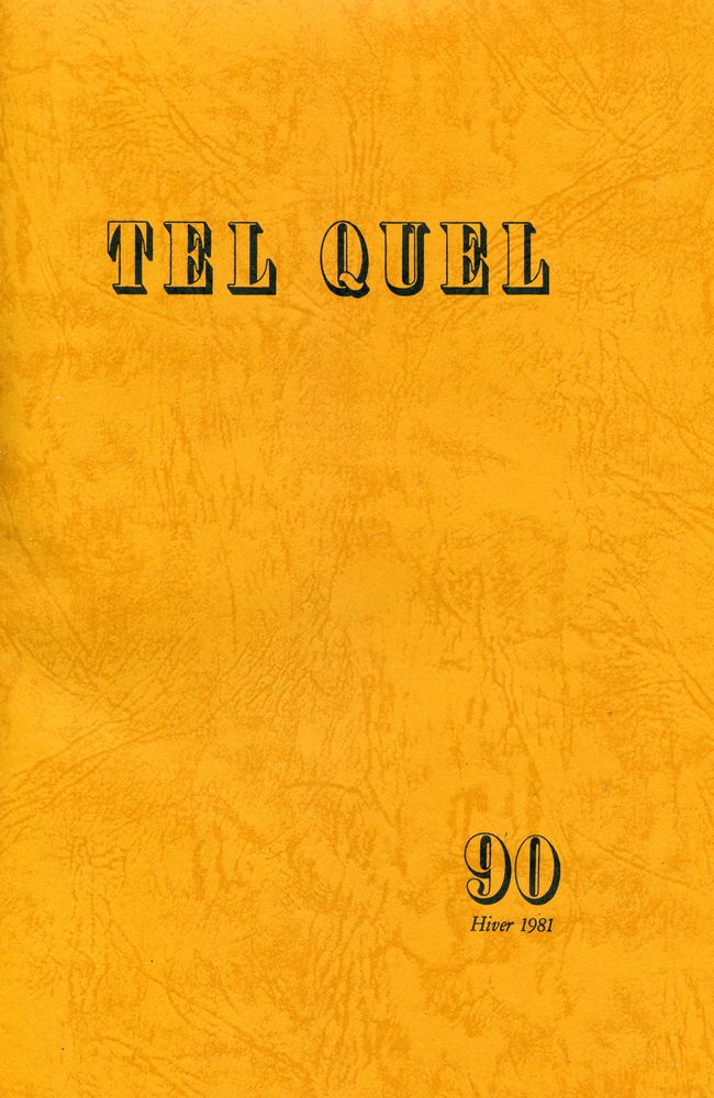 『TEL QUEL : 1981 87~90』 8