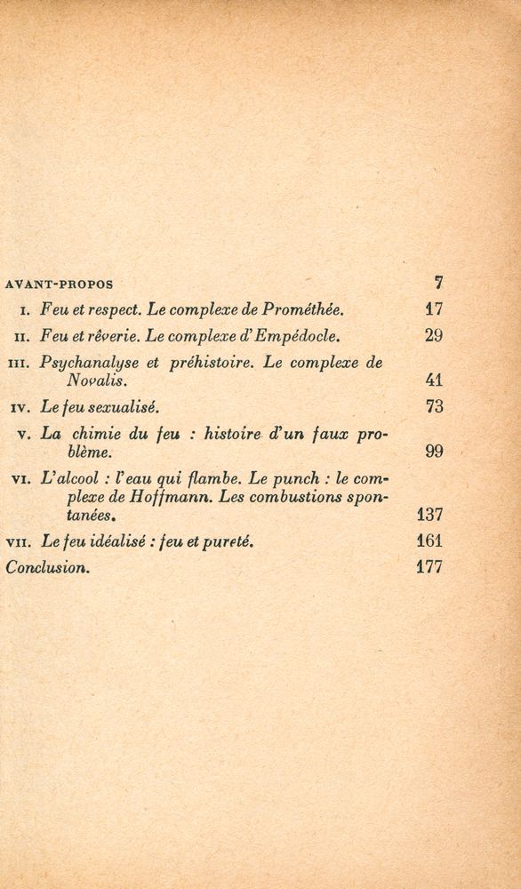 『la Psychanalyse du feu』 2