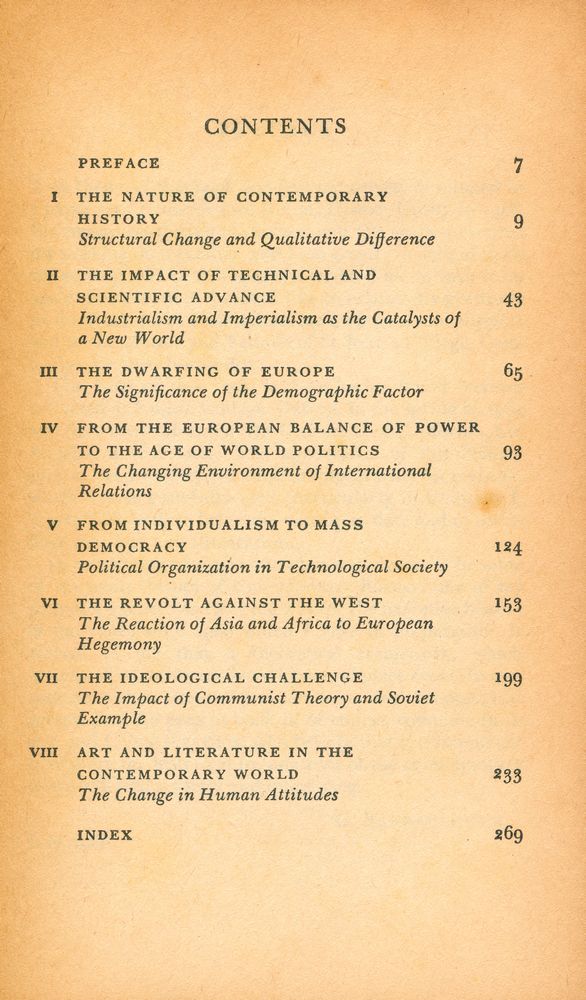 『An Introduction to Contemporary History』 2
