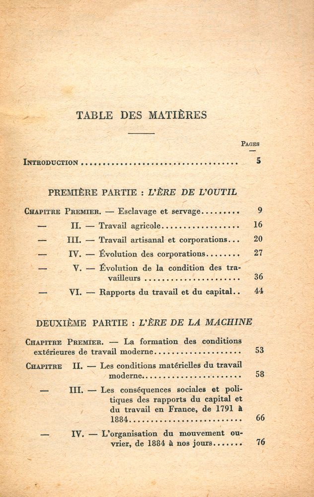『HISTOIRE DU TRAVAIL』 2