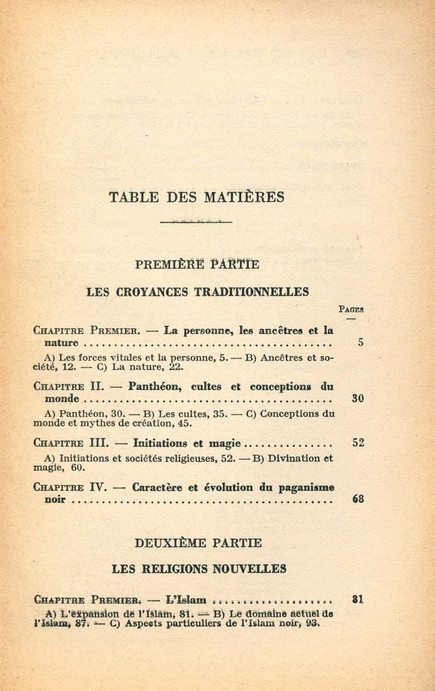 『LES RELIGIONS DE L'AFRIQUE NOIRE』 2