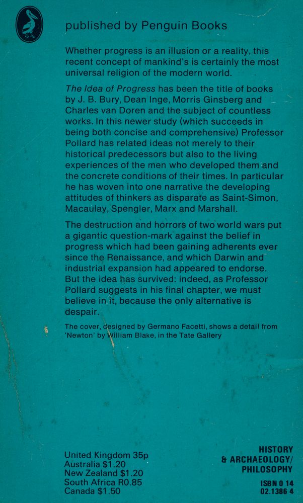 『The Idea of Progress : History and Society』 3