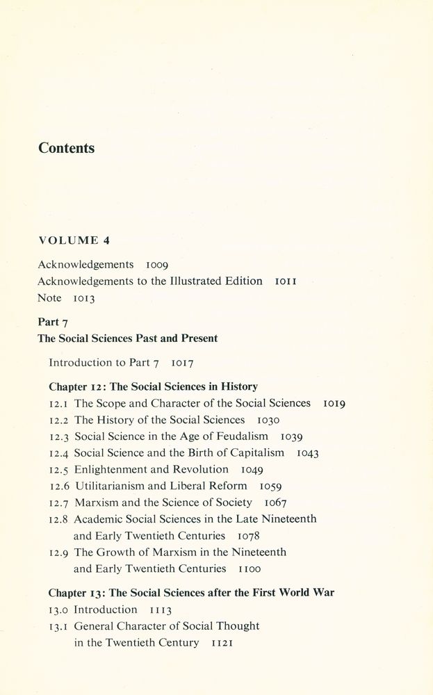 『Science In History : Volume 4 The Social Sciences : Conclusion』 2