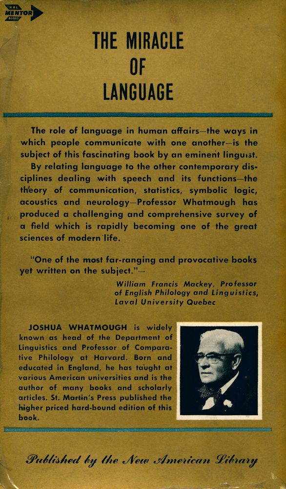 『LANGUAGE : A MODERN SYNTHESIS』 3