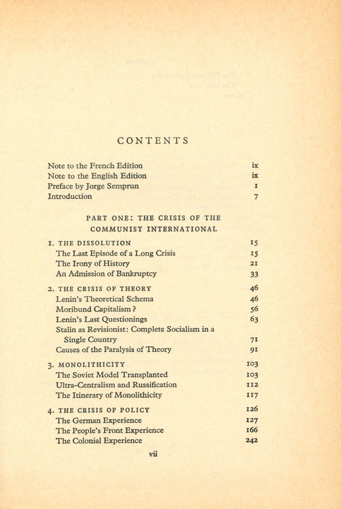 『THE COMMUNIST MOVEMENT : FROM COMINTERN TO COMINFORM : PART ONE THE CRISIS OF THE COMMUNIST INTERNATIONAL』 2