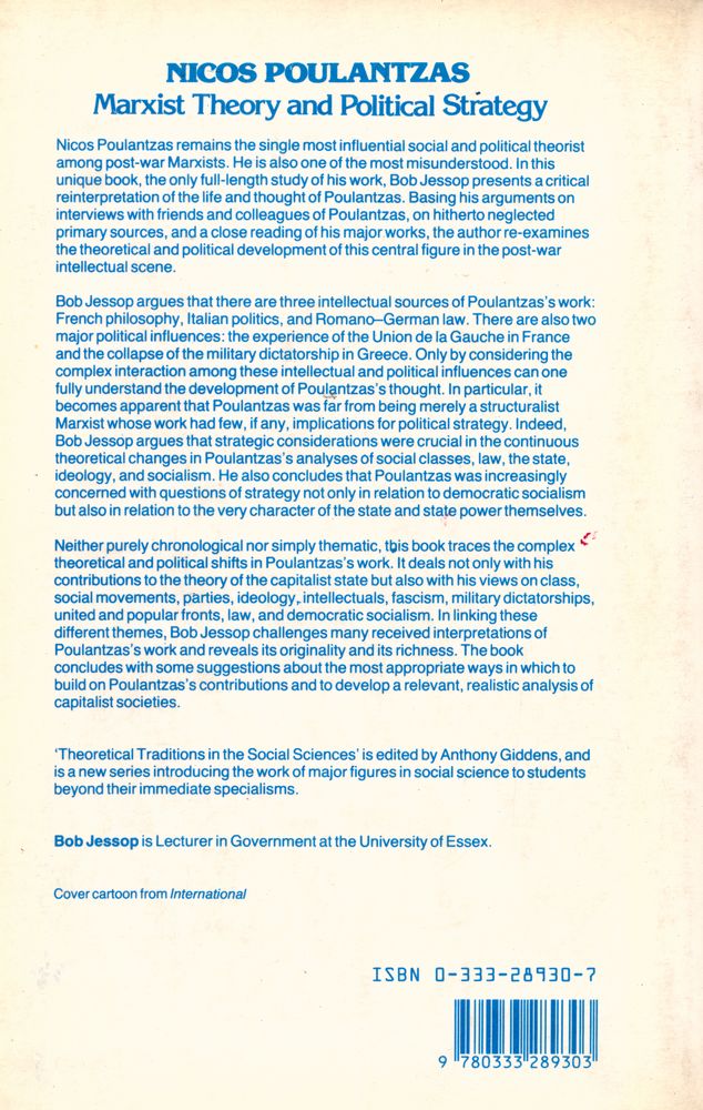 『Nicos Poulantzas : Marxist theory and political strategy』 8