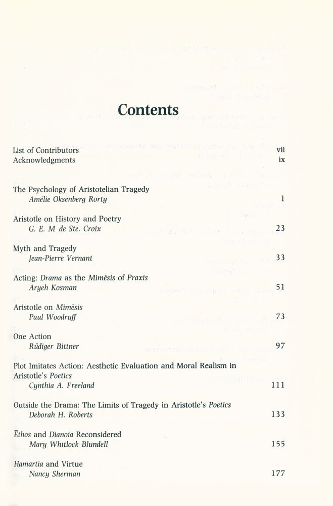 『Essays on Aristotle's poetics』 2