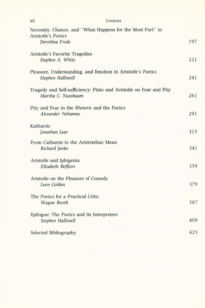 『Essays on Aristotle's poetics』 3