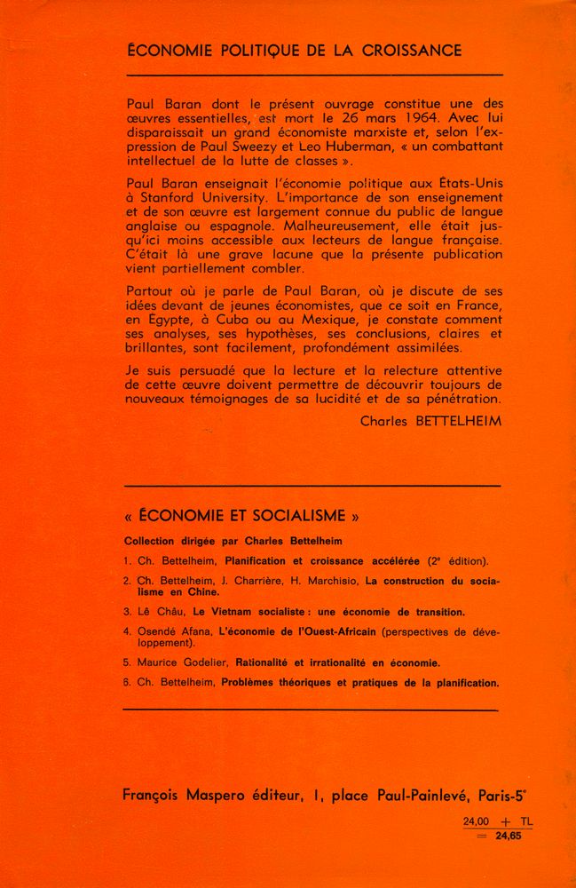 『économie politique de la croissance』 3
