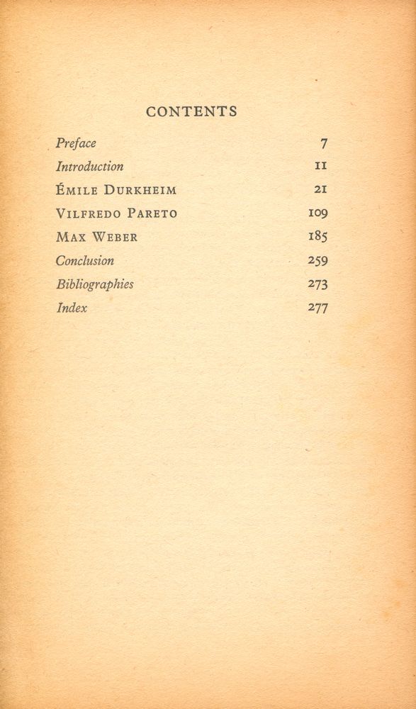 『MAIN CURRENTS IN SOCIOLOGICAL THOUGHT 2 : Durkheim, Pareto, Weber』 2