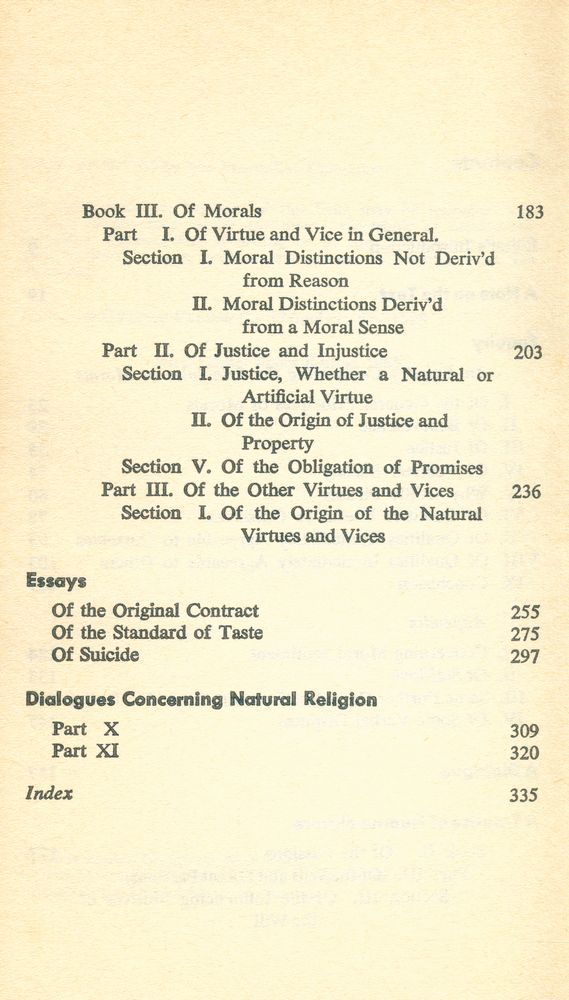 『HUME'S ETHICAL WRITINGS』 3