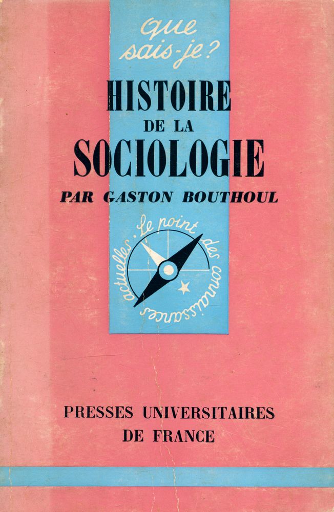 『HISTOIRE DE LA SOCIOLOGIE』 1