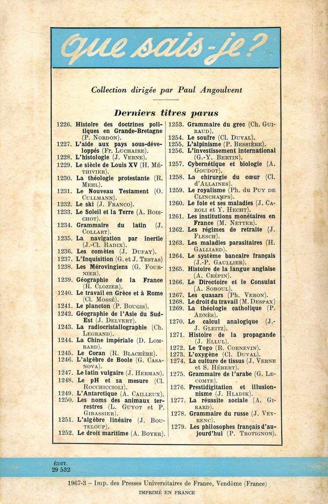 『HISTOIRE DE LA SOCIOLOGIE』 3