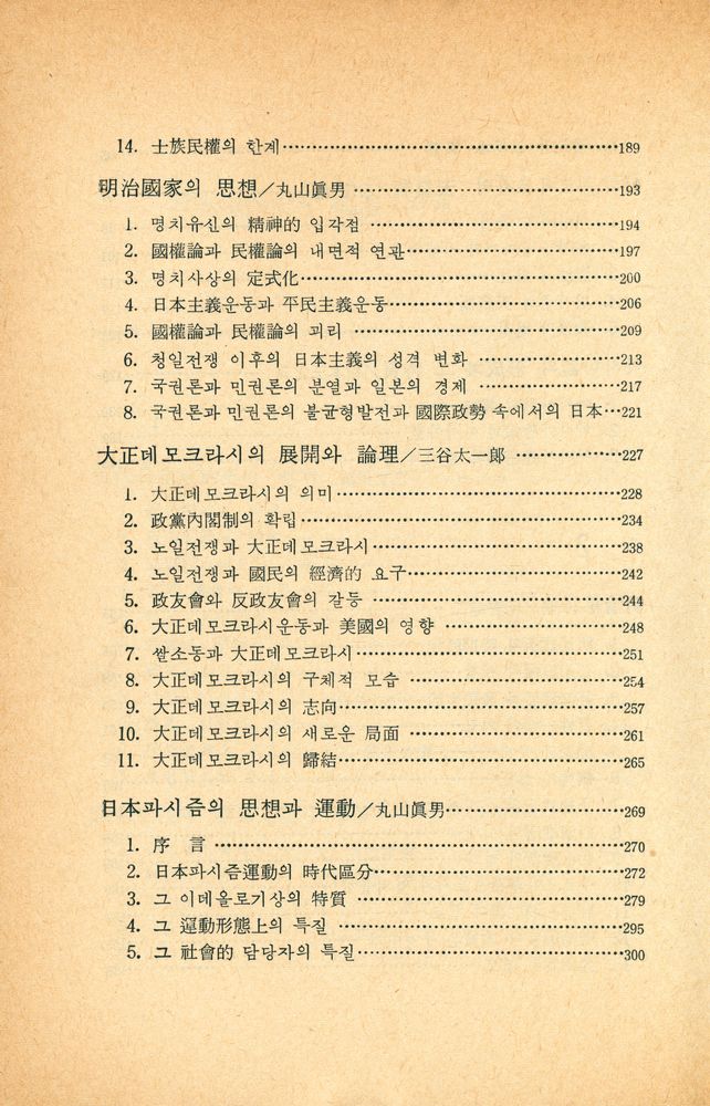 『오늘의 思想新書 15 - 日本現代史의 構造(오늘의 사상신서 15 - 일본현대사의 구조)』 4