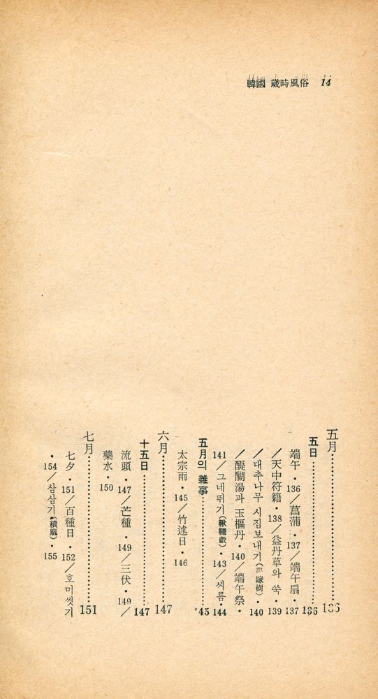 『瑞文文庫 061 - 韓國 歲時風俗(서문문고 061 - 한국 세시풍속)』 7