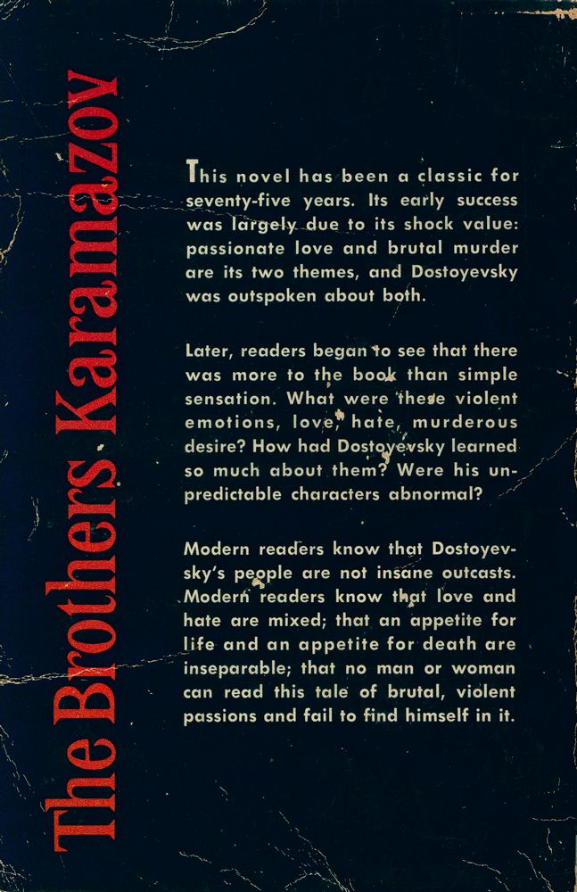 『DOSTOYEVSKY'S CLASSIC NOVEL OF LOVE AND MURDER : The Brothers Karamazov』 5