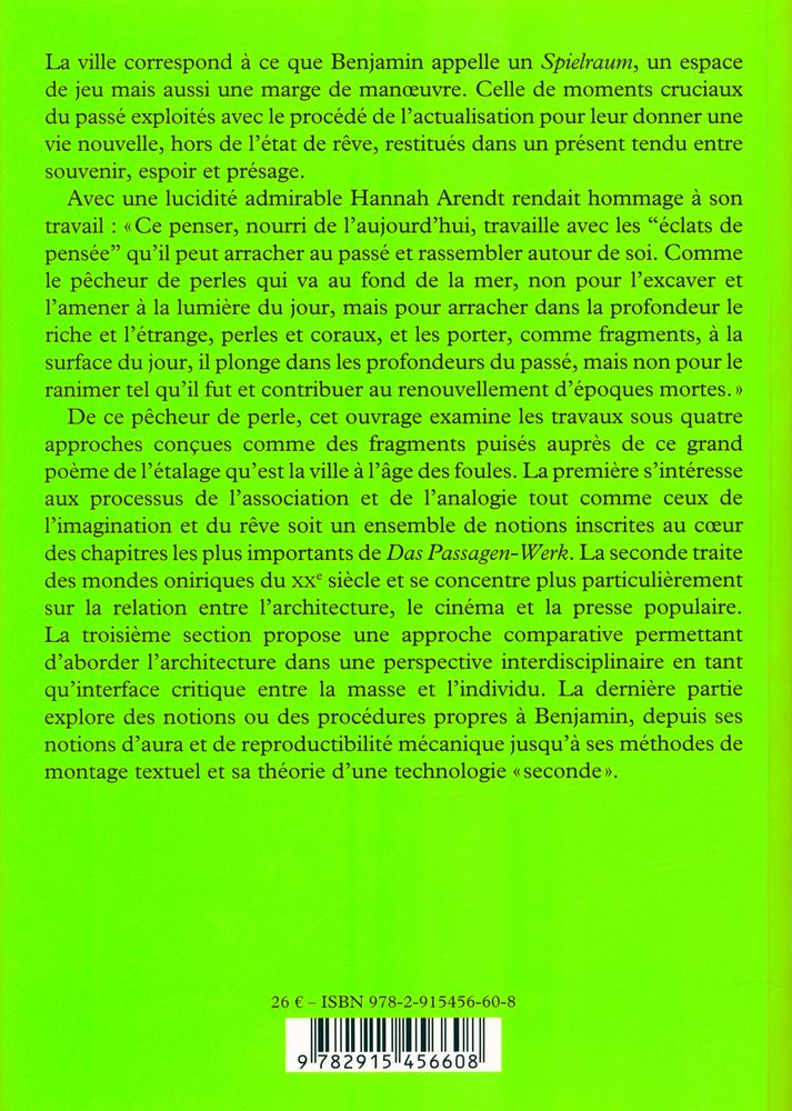 『SPIELRAUM : Walter Benjamin et l'architecture』 3
