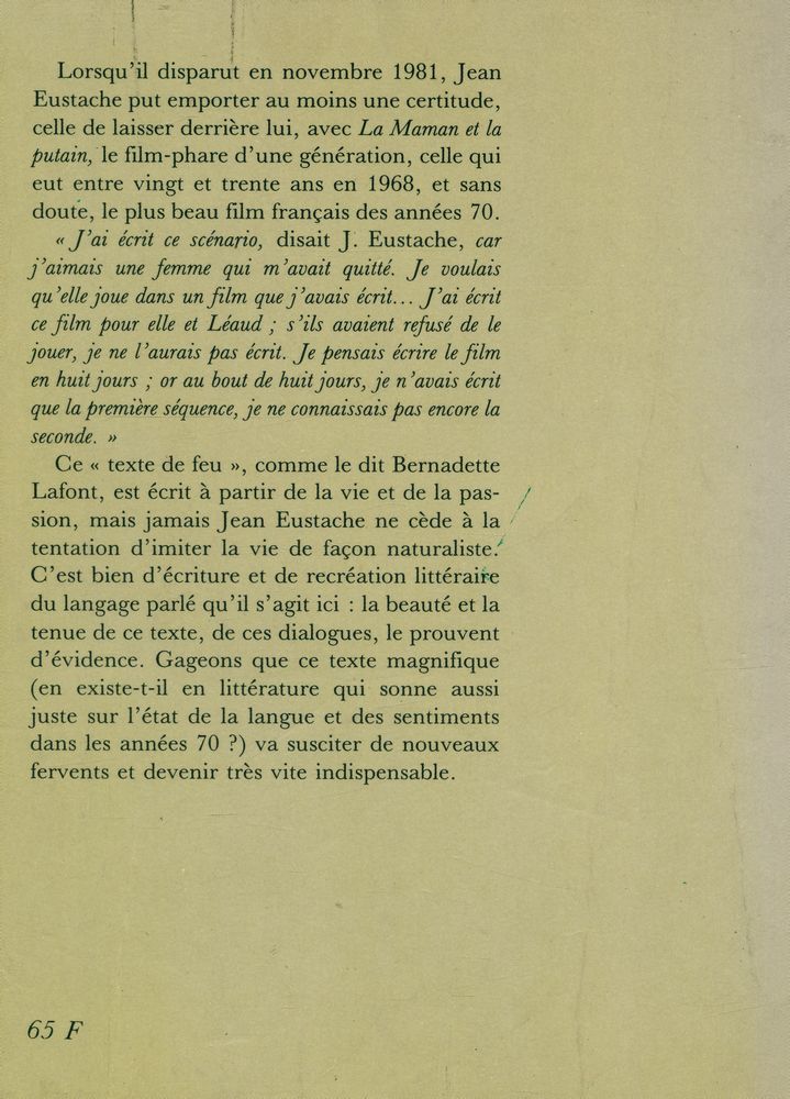 『La Maman et la putain』 3