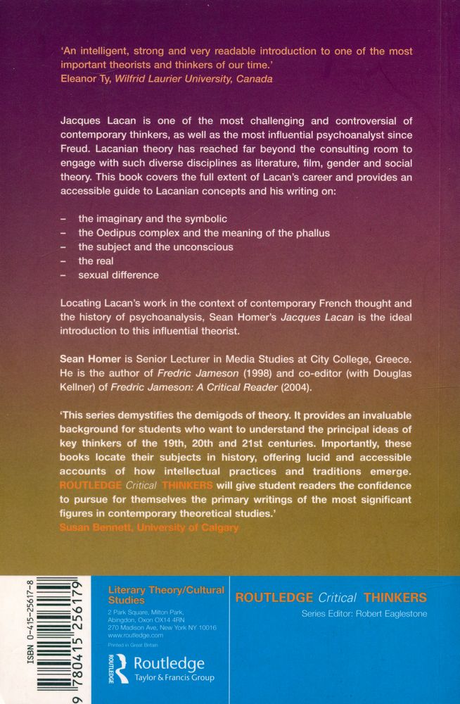 『ROUTLEDGE Critical THINKERS - Jacques Lacan』 3
