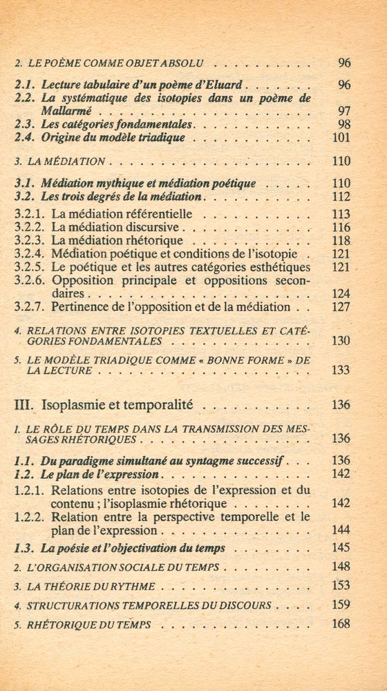『Rhétorique de la poésie : Lecture linéaire, Lecture tabulaire』 4