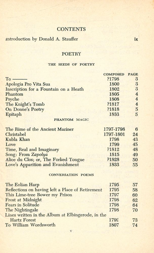 『SELECTED POETRY AND PROSE OF COLERIDGE』 2