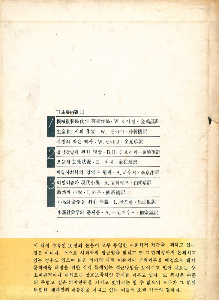 『文學藝術과 社會況狀(문학예술과 사회상황)』 3
