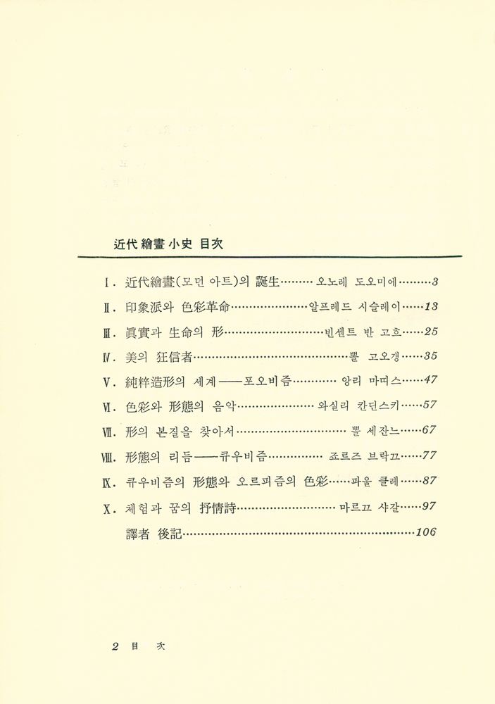 『近代 繪畫 小史(근대 회화 소사)』 2