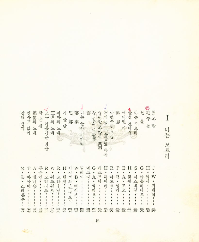 『永遠한 世界의 名詩(영원한 세계의 명시)』 2
