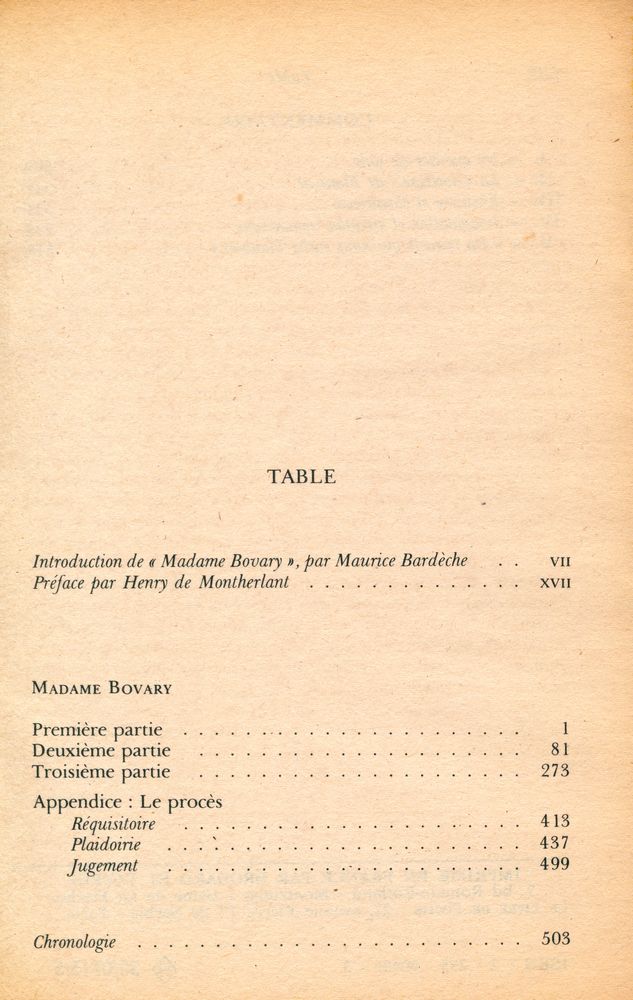 『Madame Bovary』 2