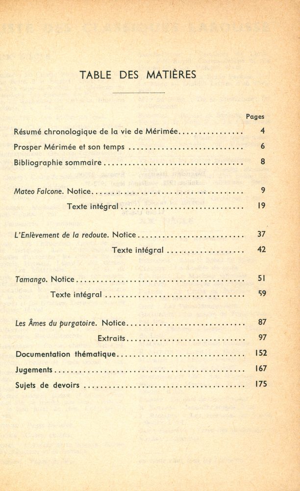 『MATEO FALCONE : L'ENLÈVEMENT DE LA REDOUTE TAMANGO · LES ÂMES DU PURGATOIRE : extraits』 2
