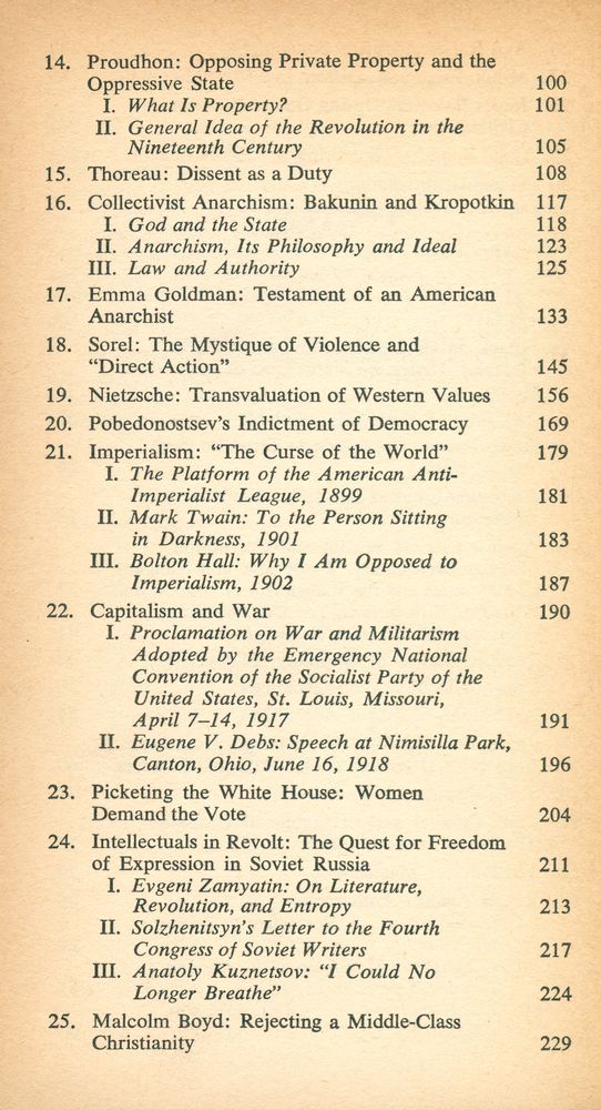 『Against the Grain : An Anthology of Dissent, Past and Present』 3