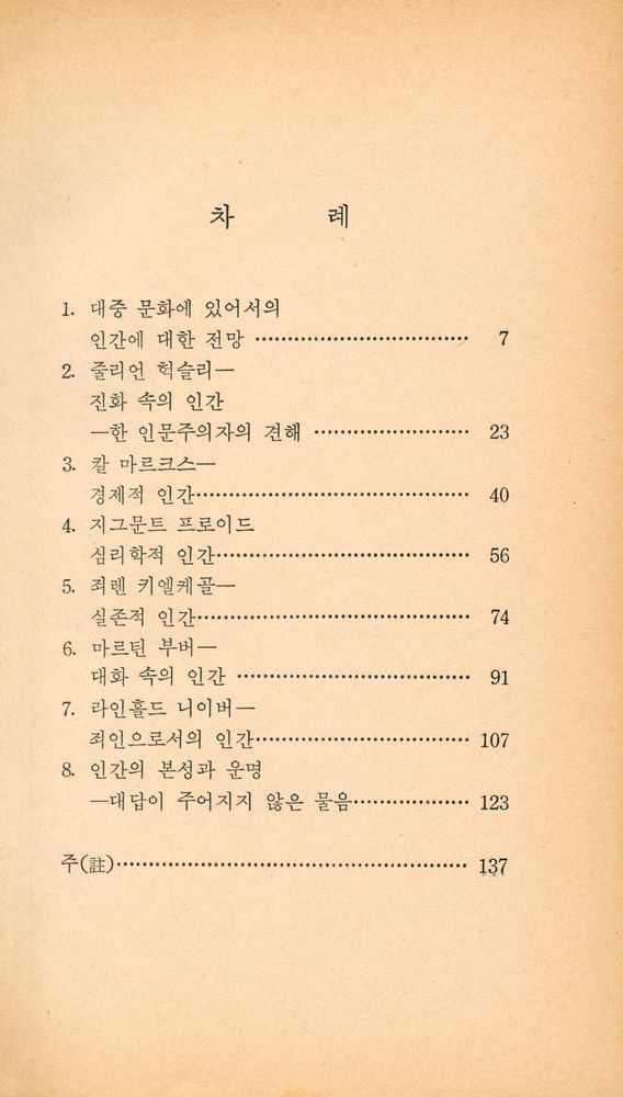 『現代新書 28 - 現代의 人間理解(현대신서 28 - 현대의 인간이해)』 2