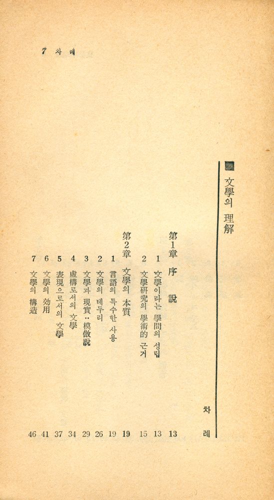 『瑞文文庫 045 - 文学의 理解(서문문고 045 - 문학의 이해)』 2