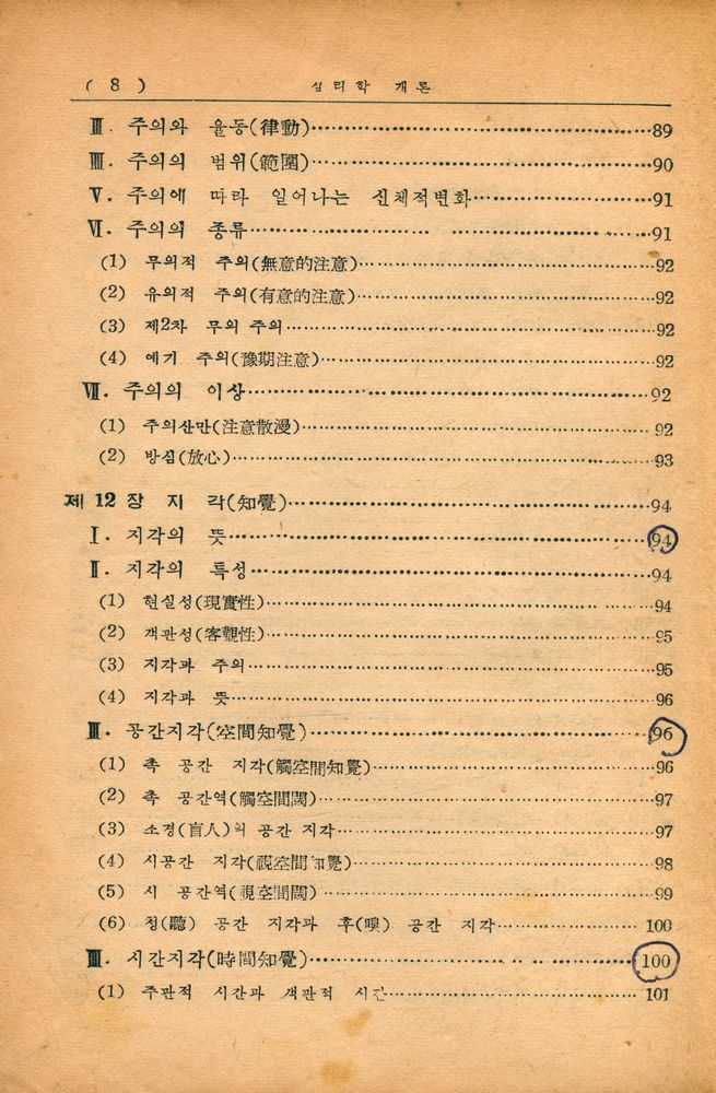 『心理學概論(심리학개론)』 7