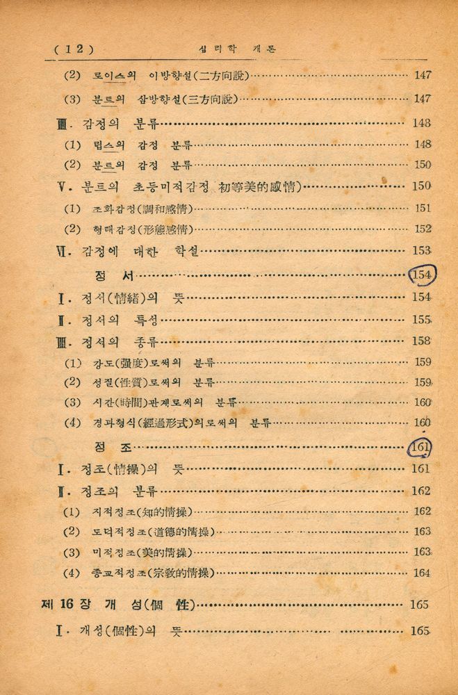 『心理學概論(심리학개론)』