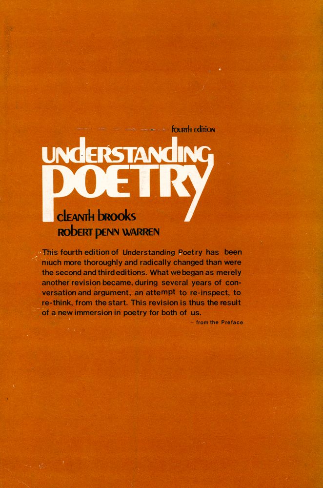 『Understanding poetry』
