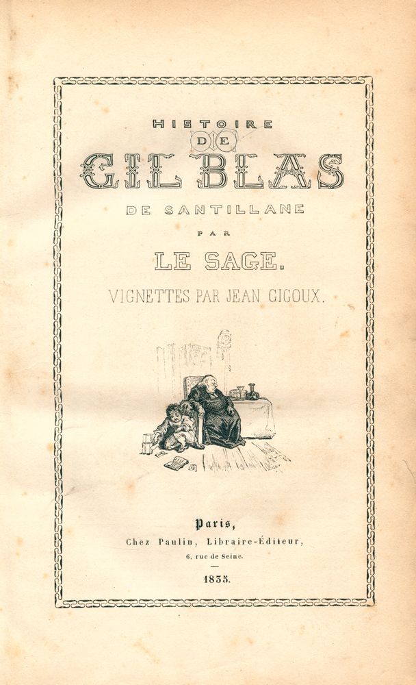 『HISTOIRE DE GIL BLAS DE SANTILLANE』 1