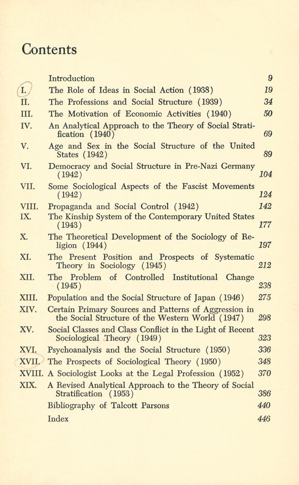 『ESSAYS IN SOCIOLOGICAL THEORY』 2