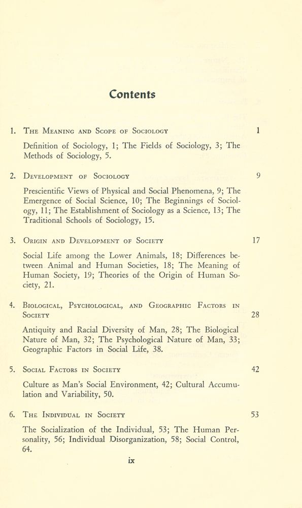 『SOCIOLOGY : an Introduction to the Science of Society』 2