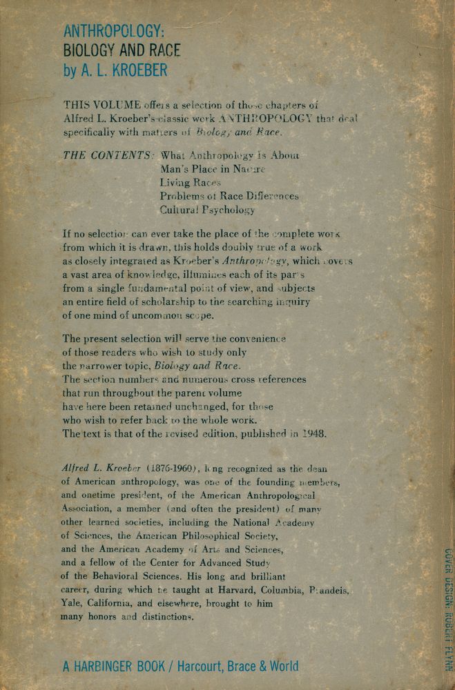 『ANTHROPOLOGY : BIOLOGY AND RACE』 4