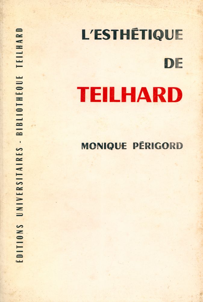 『L'esthétique de Teilhard』 1