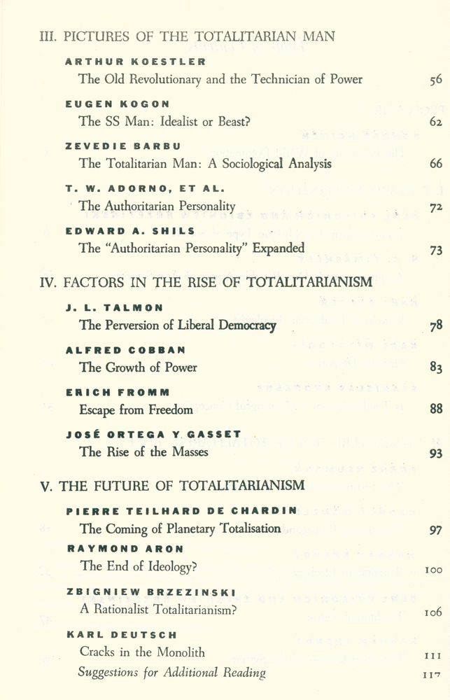『Totalitarianism : Temporary Madness or Permanent Danger?』 3