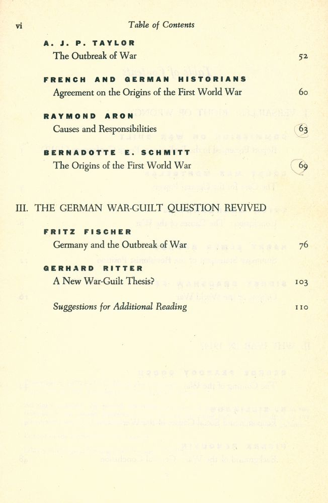 『The Outbreak of the First World War : Who or What Was Responsible?』 3
