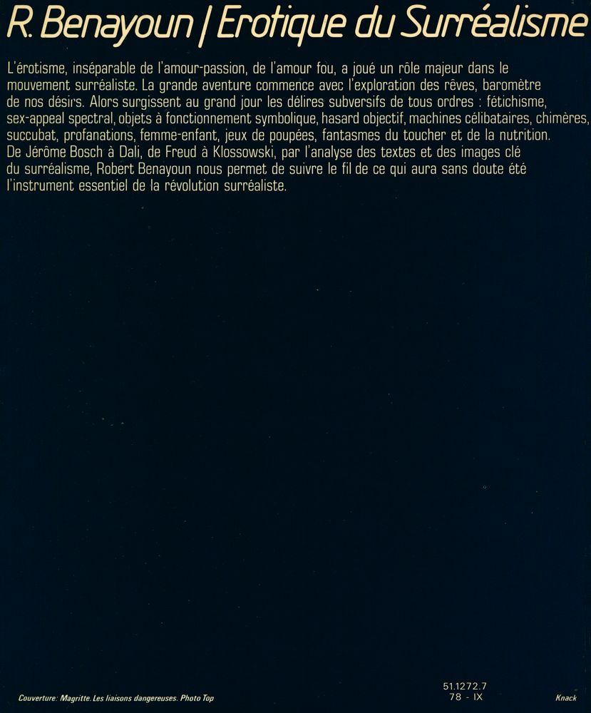 『Erotique du surréalisme』 3