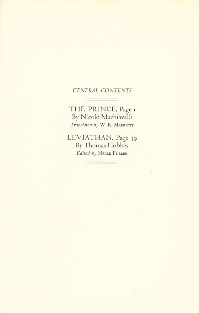 『GREAT BOOKS OF THE WESTERN WORLD : 23 MACHIAVELLI, HOBBES』 2