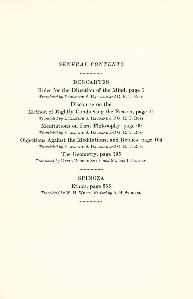 『GREAT BOOKS OF THE WESTERN WORLD : 31 DESCARTES, SPINOZA』 2