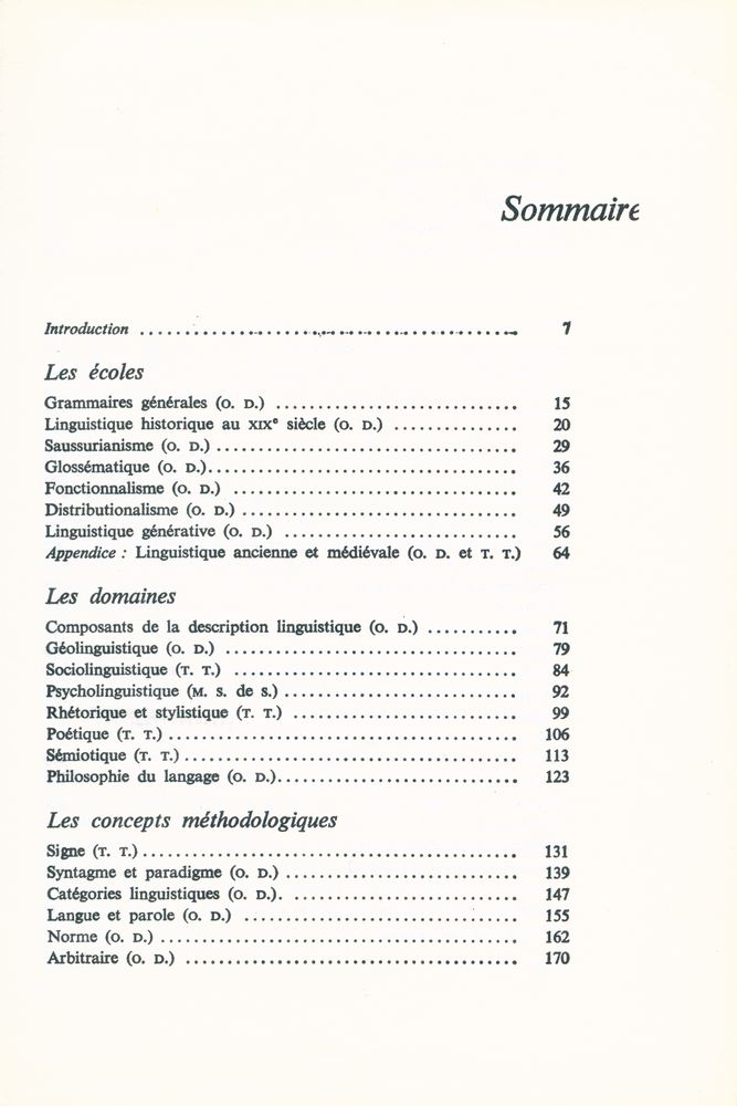 『Dictionnaire Encyclopédique des sciences du Langage』 2