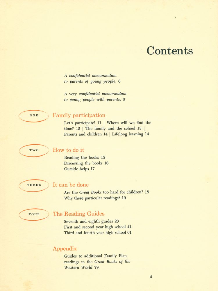 『FAMILY PARTICIPATION PLAN : for reading and discussing the Great books of the Western World』 2