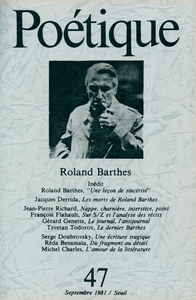 『Poétique』 1981 Vol.45~48 4