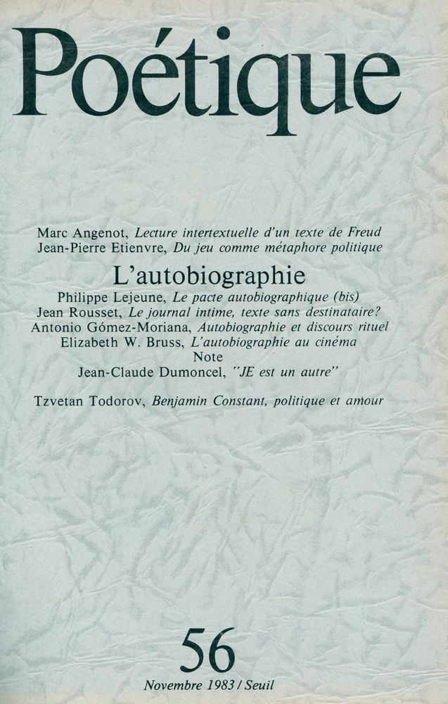 『Poétique』 1983 Vol.53~56 8